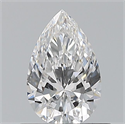 Natural Diamond 0.60 Carats, Pear with  Cut, E Color, VS1 Clarity and Certified by GIA