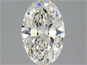 Natural Diamond 1.50 Carats, Oval with  Cut, I Color, SI1 Clarity and Certified by GIA