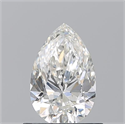 Natural Diamond 0.73 Carats, Pear with  Cut, H Color, SI1 Clarity and Certified by GIA