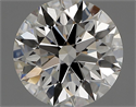 Diamante Natural 1.53 quilates, Redondo , Color I, claridad VVS1 y certificado GIA