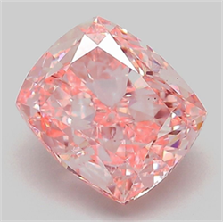 Picture of Lab Grown Diamond 6.85 Carats, CUSHION MODIFIED with  Cut, Fancy Vivid Pink Color, VS1 Clarity and Certified by IGI