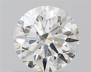 Picture of Natural Diamond 0.58 Carats, Round with Excellent Cut, H Color, VS2 Clarity and Certified by GIA