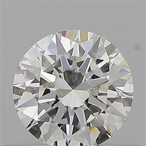 Picture of Natural Diamond 0.40 Carats, Round with Excellent Cut, G Color, IF Clarity and Certified by GIA