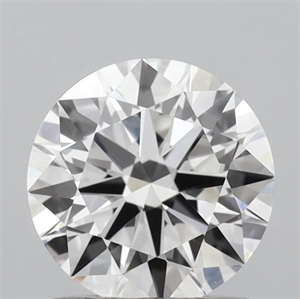 Picture of Lab Grown Diamond 1.07 Carats, Round with Excellent Cut, D Color, VVS2 Clarity and Certified by IGI