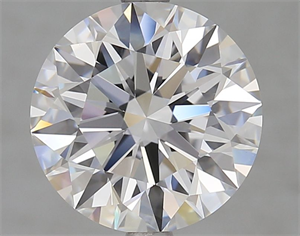 Picture of Lab Grown Diamond 4.06 Carats, Round with Ideal Cut, D Color, VVS2 Clarity and Certified by IGI