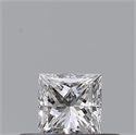 Natural Diamond 0.23 Carats, Princess with  Cut, F Color, VVS2 Clarity and Certified by GIA