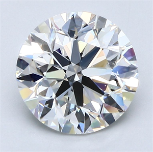 Picture of Natural Diamond 2.50 Carats, Round with Excellent Cut, G Color, VS2 Clarity and Certified by GIA