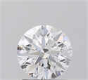 Lab Grown Diamond 1.24 Carats, Round with Ideal Cut, D Color, VVS1 Clarity and Certified by IGI