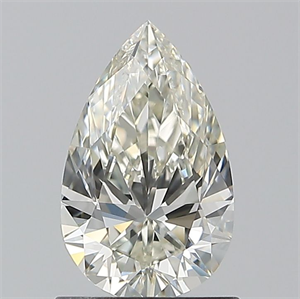 Picture of Natural Diamond 1.01 Carats, Pear with  Cut, I Color, VVS2 Clarity and Certified by IGI