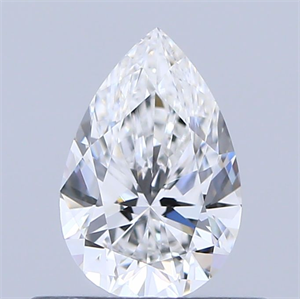 Foto Diamante Natural 0.41 quilates, De pera , Color E, claridad VVS1 y certificado GIA de