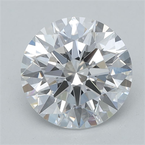 Picture of Lab Grown Diamond 1.11 Carats, Round with Ideal Cut, D Color, VVS2 Clarity and Certified by IGI