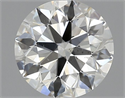 Natural Diamond 0.81 Carats, Round with Excellent Cut, J Color, SI1 Clarity and Certified by GIA