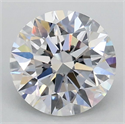 Lab Grown Diamond 1.04 Carats, Round with Ideal Cut, D Color, VVS2 Clarity and Certified by IGI