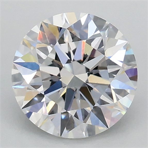 Picture of Lab Grown Diamond 1.04 Carats, Round with Ideal Cut, D Color, VVS2 Clarity and Certified by IGI