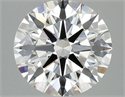 Lab Grown Diamond 2.59 Carats, Round with Ideal Cut, E Color, VVS2 Clarity and Certified by IGI