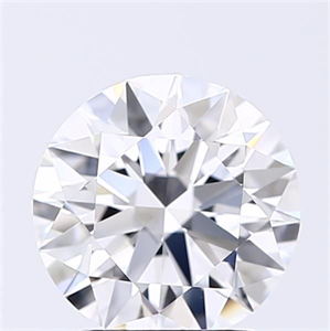 Picture of Lab Grown Diamond 2.02 Carats, Round with Excellent Cut, E Color, VVS2 Clarity and Certified by GIA