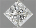 Natural Diamond 0.80 Carats, Princess with  Cut, I Color, VVS1 Clarity and Certified by IGI