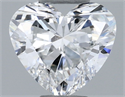 Natural Diamond 0.50 Carats, Heart with  Cut, F Color, SI1 Clarity and Certified by GIA
