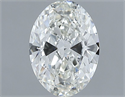 Natural Diamond 1.01 Carats, Oval with  Cut, H Color, VVS1 Clarity and Certified by IGI
