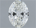 Natural Diamond 1.01 Carats, Oval with  Cut, H Color, VVS1 Clarity and Certified by IGI