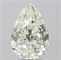 Natural Diamond 3.01 Carats, Pear with  Cut, J Color, SI1 Clarity and Certified by IGI