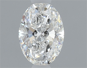 Foto Diamante Natural 0.45 quilates, Ovalado , Color F, claridad SI1 y certificado GIA de