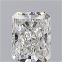 Natural Diamond 1.20 Carats, Radiant with  Cut, H Color, VVS2 Clarity and Certified by GIA