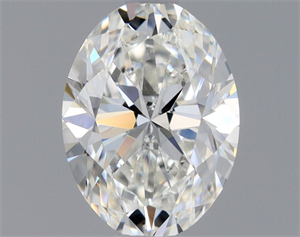 Foto Diamante Natural 0.46 quilates, Ovalado , Color F, claridad VVS1 y certificado GIA de