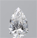 Natural Diamond 0.50 Carats, Pear with  Cut, D Color, VS1 Clarity and Certified by GIA