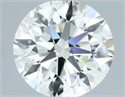 Natural Diamond 0.82 Carats, Round with Excellent Cut, I Color, IF Clarity and Certified by IGI
