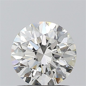 Picture of Natural Diamond 1.01 Carats, Round with Excellent Cut, I Color, SI2 Clarity and Certified by GIA