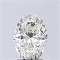 Natural Diamond 1.70 Carats, Oval with  Cut, J Color, SI1 Clarity and Certified by GIA