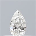 Natural Diamond 0.16 Carats, Pear with  Cut, F Color, VS2 Clarity and Certified by GIA