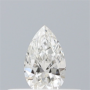 Picture of Natural Diamond 0.16 Carats, Pear with  Cut, F Color, VS2 Clarity and Certified by GIA