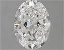 Natural Diamond 0.50 Carats, Oval with  Cut, E Color, SI1 Clarity and Certified by GIA