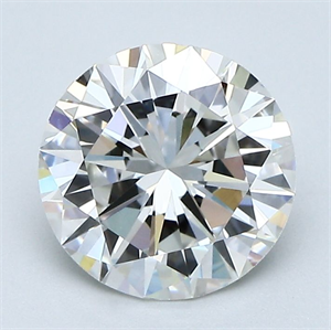 Picture of Natural Diamond 1.91 Carats, Round with Very Good Cut, G Color, VVS2 Clarity and Certified by GIA