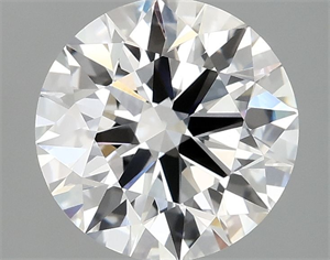Picture of Lab Grown Diamond 2.46 Carats, Round with Ideal Cut, E Color, VVS2 Clarity and Certified by IGI