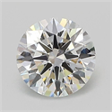Lab Grown Diamond 1.01 Carats, Round with Ideal Cut, D Color, VVS2 Clarity and Certified by IGI
