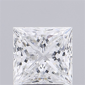 Picture of Natural Diamond 2.53 Carats, Princess with  Cut, F Color, I1 Clarity and Certified by GIA