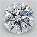 Lab Grown Diamond 1.02 Carats, Round with Ideal Cut, D Color, VVS2 Clarity and Certified by IGI
