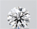 Lab Grown Diamond 1.02 Carats, Round with Ideal Cut, D Color, VS1 Clarity and Certified by IGI