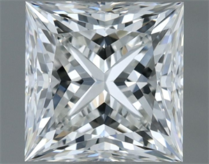 Picture of Natural Diamond 1.01 Carats, Princess with  Cut, F Color, VVS2 Clarity and Certified by IGI