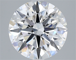 Picture of Lab Grown Diamond 2.87 Carats, Round with Ideal Cut, D Color, VVS2 Clarity and Certified by IGI