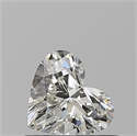 Natural Diamond 0.50 Carats, Heart with  Cut, K Color, VS1 Clarity and Certified by GIA