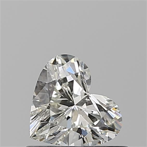 Picture of Natural Diamond 0.50 Carats, Heart with  Cut, K Color, VS1 Clarity and Certified by GIA