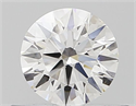 Natural Diamond 0.40 Carats, Round with Very Good Cut, D Color, VVS1 Clarity and Certified by GIA