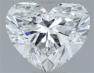 Picture of Natural Diamond 0.60 Carats, Heart with  Cut, F Color, SI2 Clarity and Certified by GIA