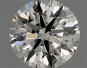 Picture of Natural Diamond 0.71 Carats, Round with Excellent Cut, G Color, IF Clarity and Certified by IGI