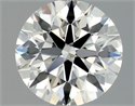 Natural Diamond 0.71 Carats, Round with Excellent Cut, F Color, VVS1 Clarity and Certified by GIA