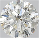 Natural Diamond 2.71 Carats, Round with Excellent Cut, J Color, SI2 Clarity and Certified by GIA